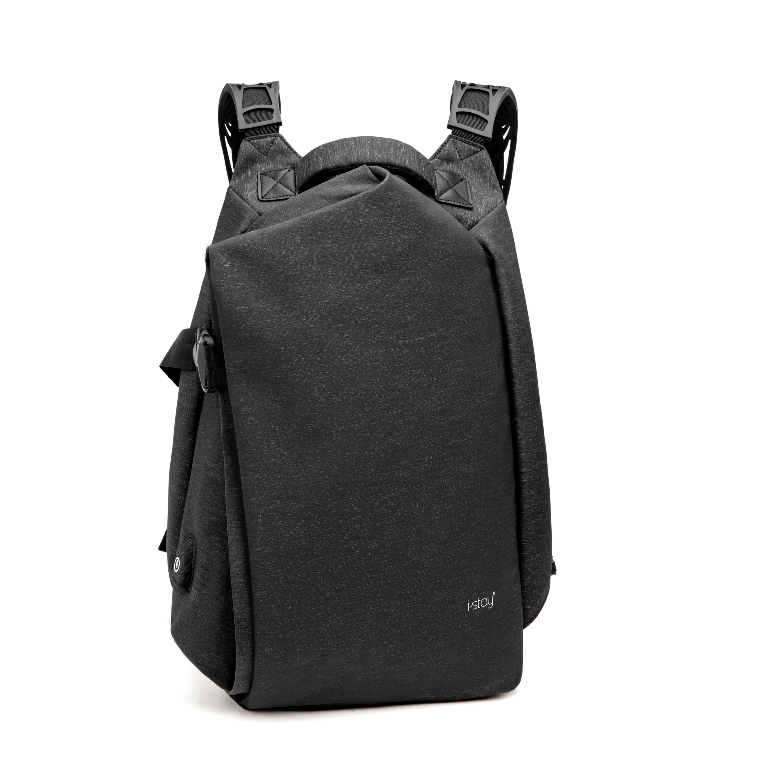 i-Stay 15.6in Laptop and Tablet Expandable Backpack Grey - IS0211