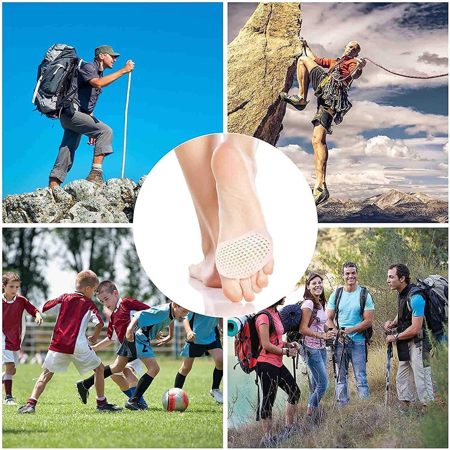 3 Pairs Foot Cushions, Metatarsal Pads for Women and Men Ball of Gel Foot Cushions Inserts Metatarsal Pads Mortons Neuroma Callus Foot Pain Relief Bunion Forefoot Supports Forefoot Cushioning : Everything Else