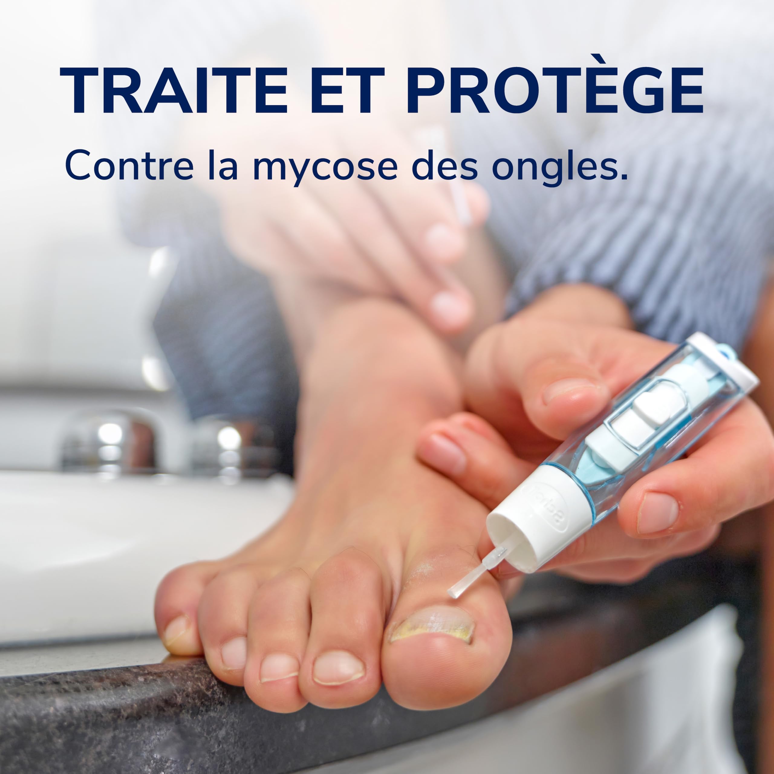 Dr. Scholl's Mycose des ongles 2-en-1 Traitement et Protection - Amélioration immédiate et visible - Facile à utiliser - Efficacité cliniquement prouvée - 3,8 mL