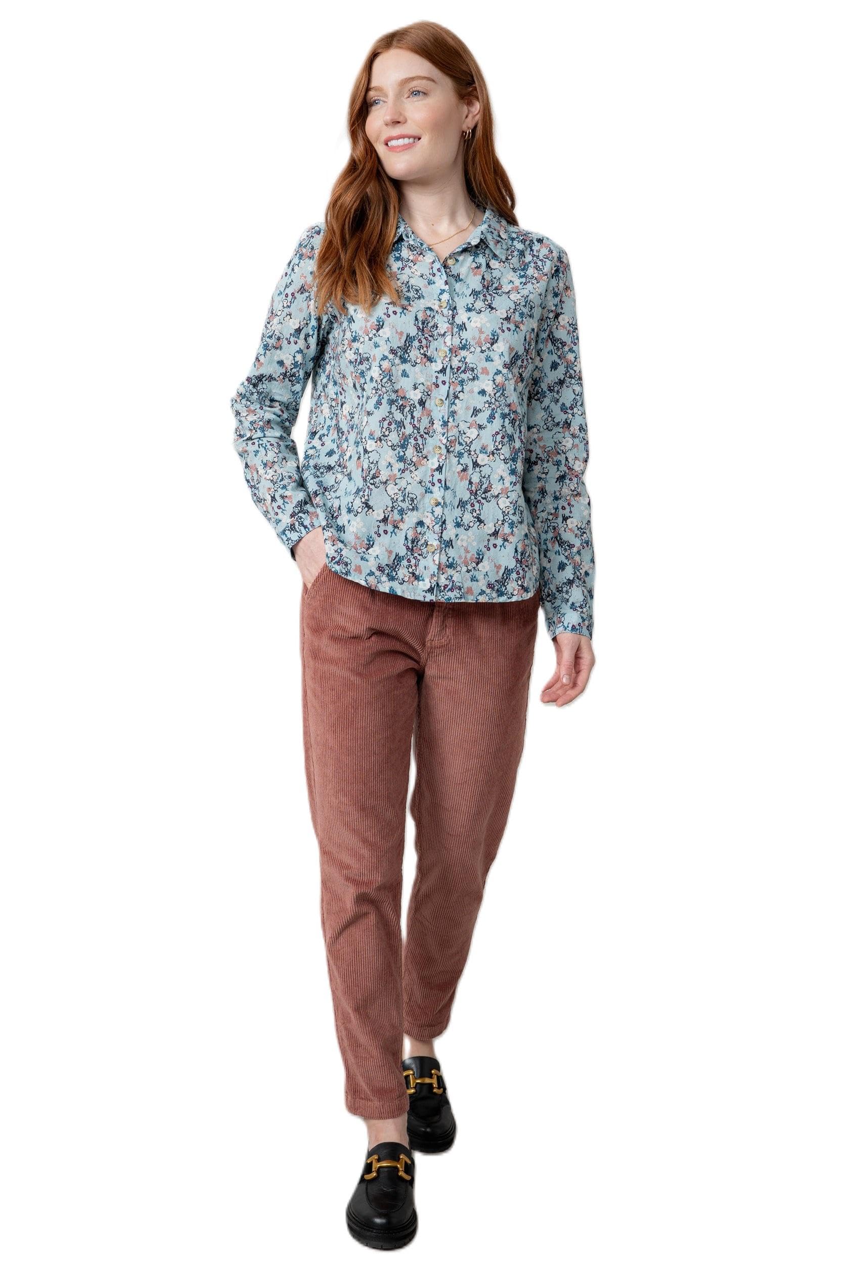 Lily & Me Women's Antique Rose Brookend Stretch Cord Trouser - Size 14