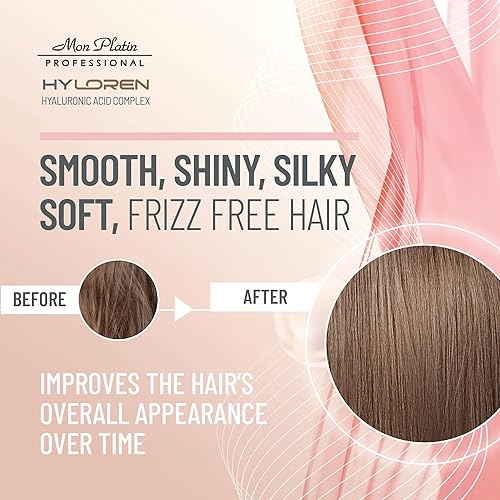 Miniatura 4 de Mon Platin Professional HY Loren Champú para el cabello más suave con complejo de ácido hialurónico, champú alisador y alisador fuerte para cabello