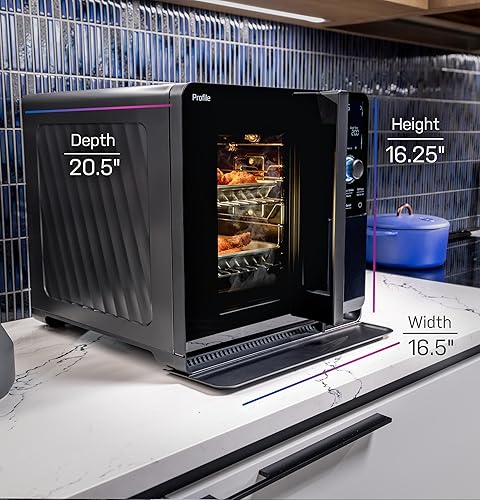 Miniatura 6 de GE Profile Ahumador inteligente para interiores con filtración activa de humo, control de humo de precisión, 5 ajustes de humo, conexión WiFi,