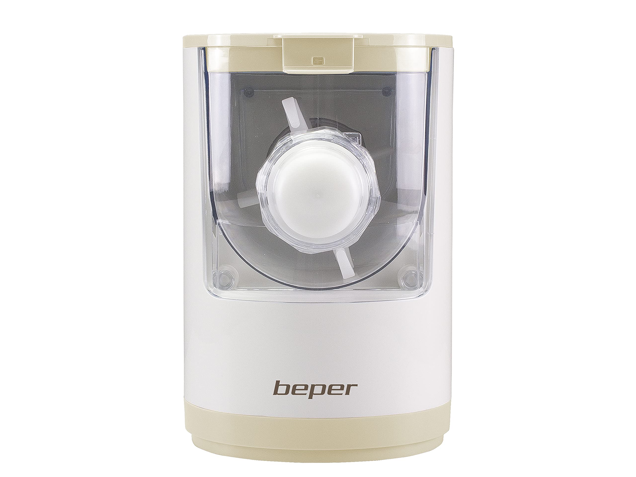 BEPER P102SBA500 Machine automatique pour pâtes fraîches, Machine à pâtes, 200W, 320 g de farine, 8 matrices de différentes tailles,Comprend une tasse à mesurer et une spatule