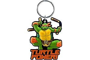 Nickelodeon Michelangelo Soft Touch PVC Key Ring: Unlock the Turtle Power!
