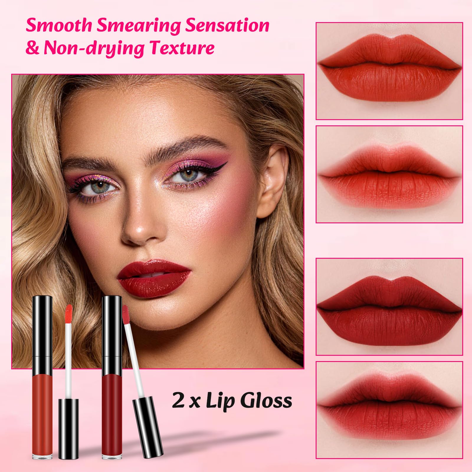 Coffret Maquillage Femme, Kit de Maquillage Professionnel, Malette Maquillage Adolescente Fille, Makeup Gift Set Portable et Légère avec Palette à Yeux Fond de Teint Correcteurs Gloss à Lèvres Mascara