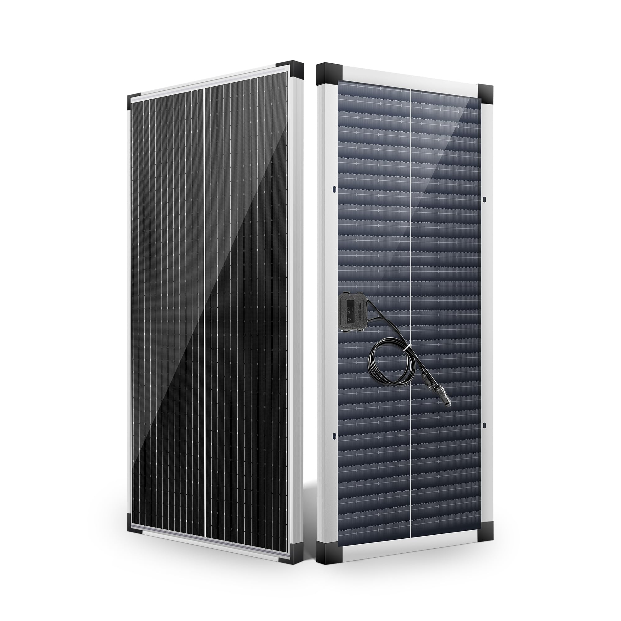 Nicesolar Panel solar de 100 W, 12 V, sistema off-grid para panel solar, batería de carga para acampar, controlador de carga solar de 20A con cable solar, para casa, auto, nave industrial