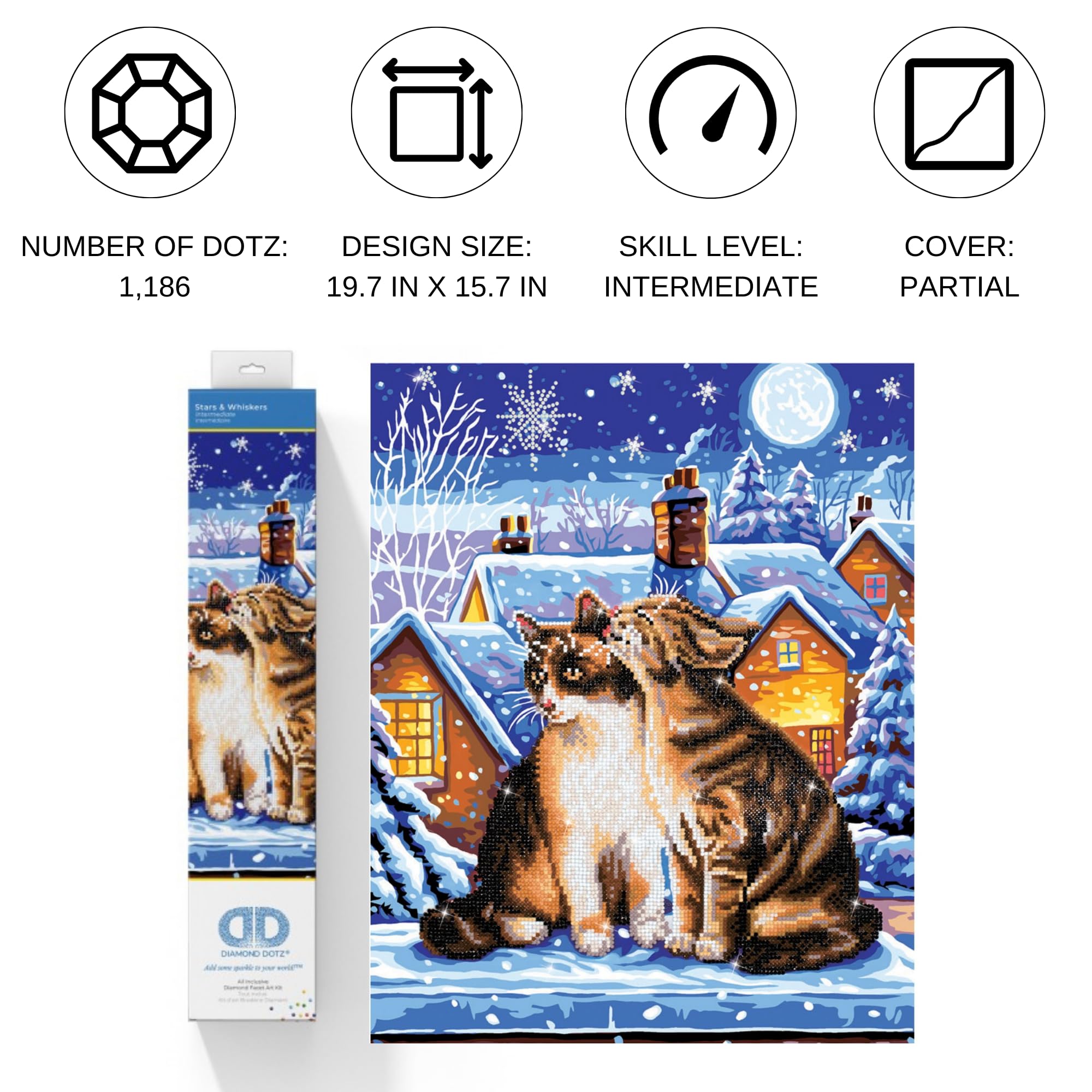 Needleart World DD9.012 - Kit creativo in resina, multicolore, 40 x 50 cm