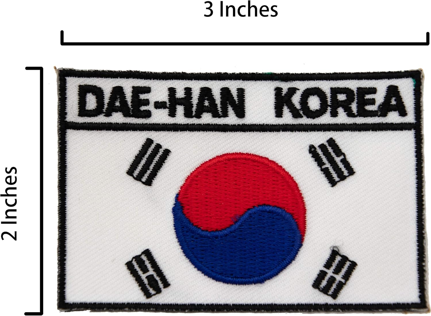 A-ONE -South Korea Needle Patch+ South Korea Emblem Pin, Korean Iron-On National Emblem Patch Country Flag Badge NO.022A