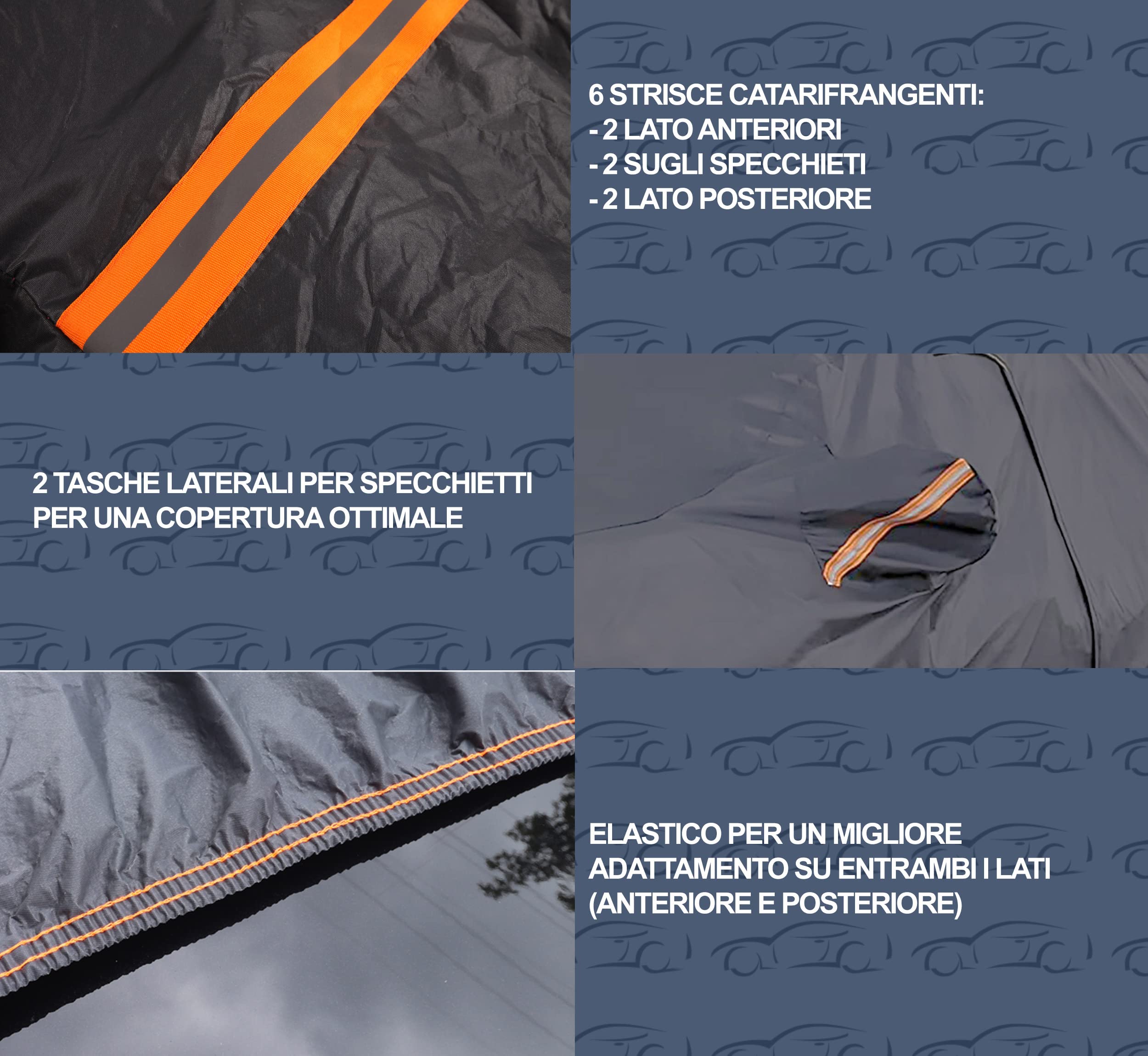 Lupex Telo Copriauto Felpato Impermeabile Taglia S - Per Berline Fino A 405 Cm - Foto 8