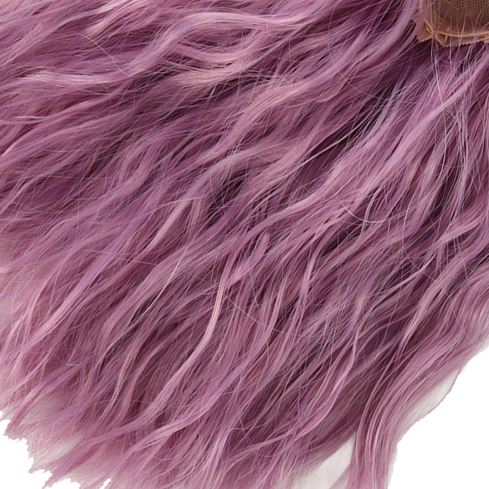 Parrucca Bambola, 1/6 Bambola con Strumento di Riorganizzazione, Seta Artificiale di Seta Riccia Riccia per 15,5-17 Cm Bamboli di Circonferenza della Testa (PURPLE)