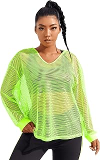 Amazon.com: green mesh shirt
