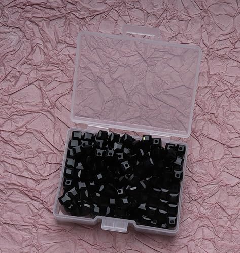 Miniatura 7 de Ruwado 200 cuentas de cristal en forma de cubo con caja de almacenamiento, mini cuentas espaciadoras cuadradas sueltas de 0.157 x 0.157 x 0.157 in