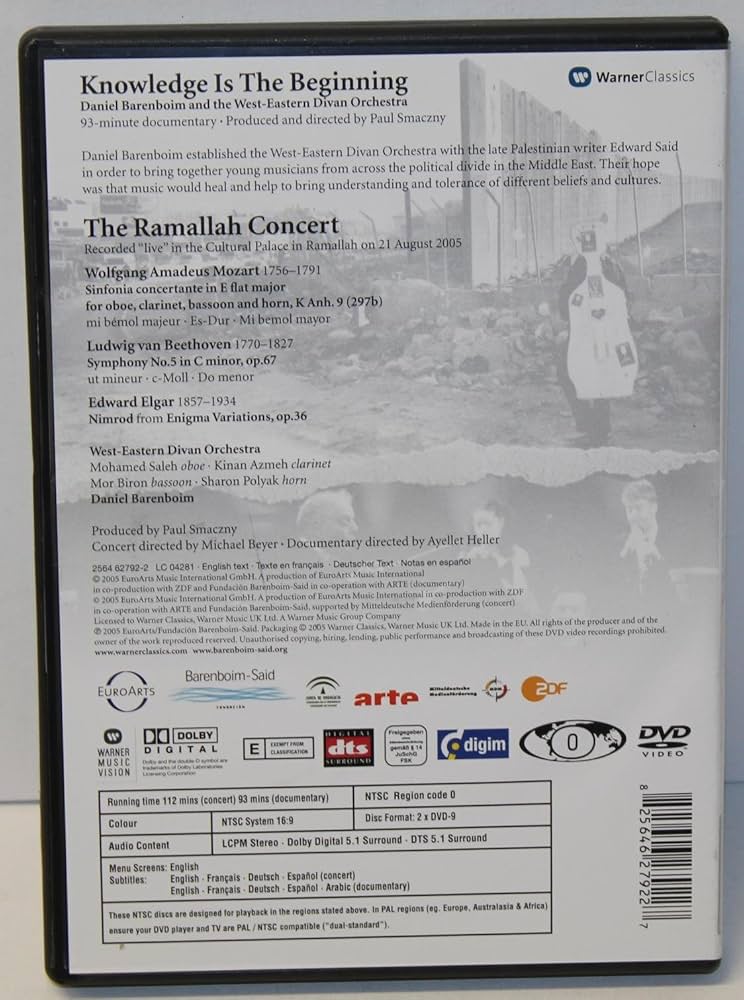 Amazon.com: The Ramallah Concert - Knowledge Is the Beginning/West Amazon.com: The Ramallah Concert - Knowledge Is the Beginning/West