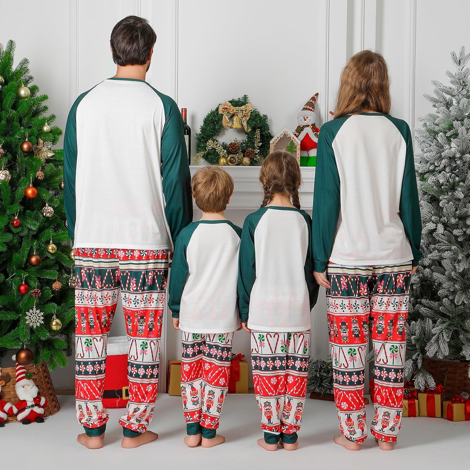 ANGELGGH Matching Family Christmas Pajamas Sets, Holiday PJs with Top and Pants, Cute 2 Piece Sleepwear for Couples/Women/Men - Image 6