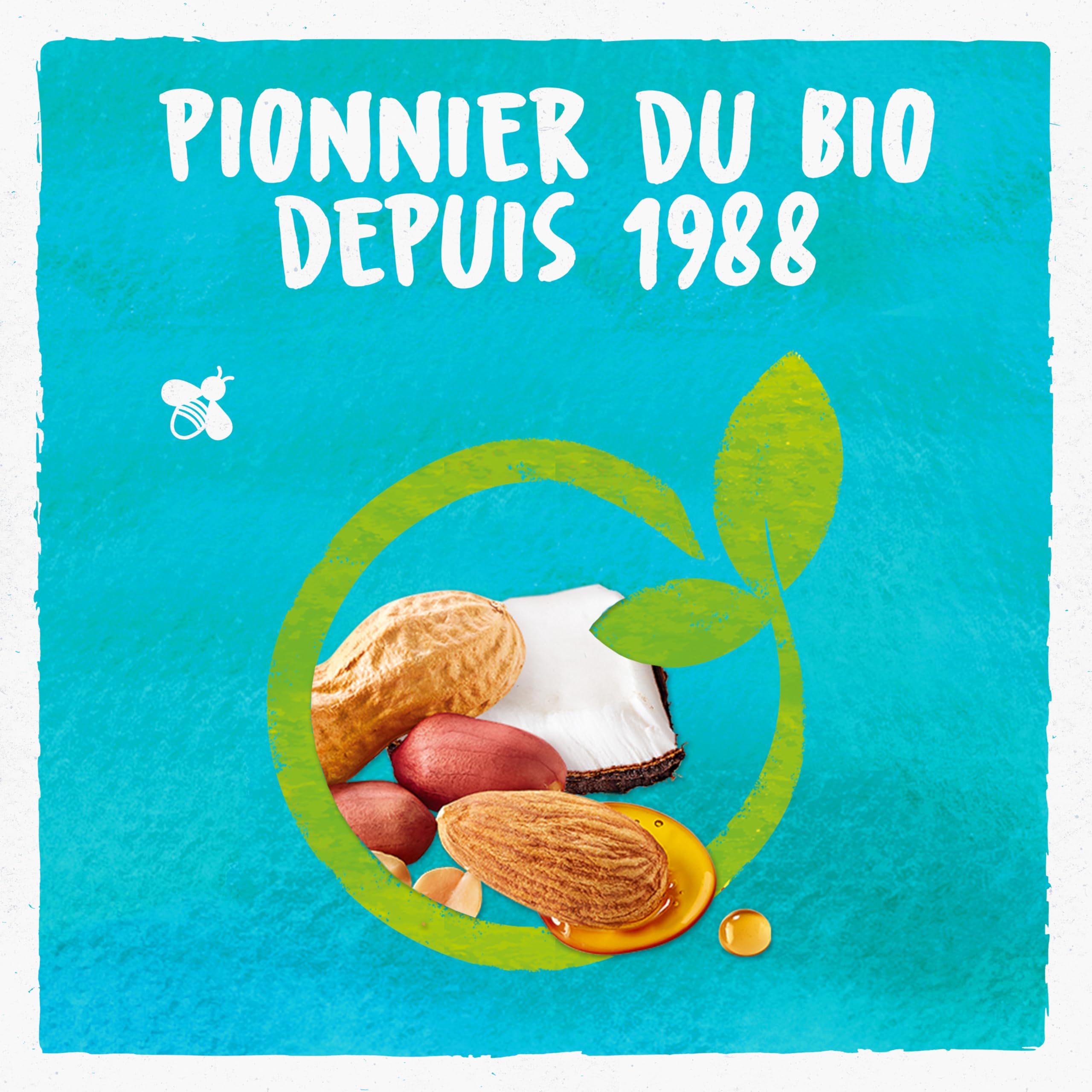 BJORG - Barre Énergétique - Amandes, Coco - Bio - Source de Fibres - Riche en Protéines - Encas Sain pour le Sport : Vélo, Fitness, Trail, Running - 30 Barres Individuelles de 25g