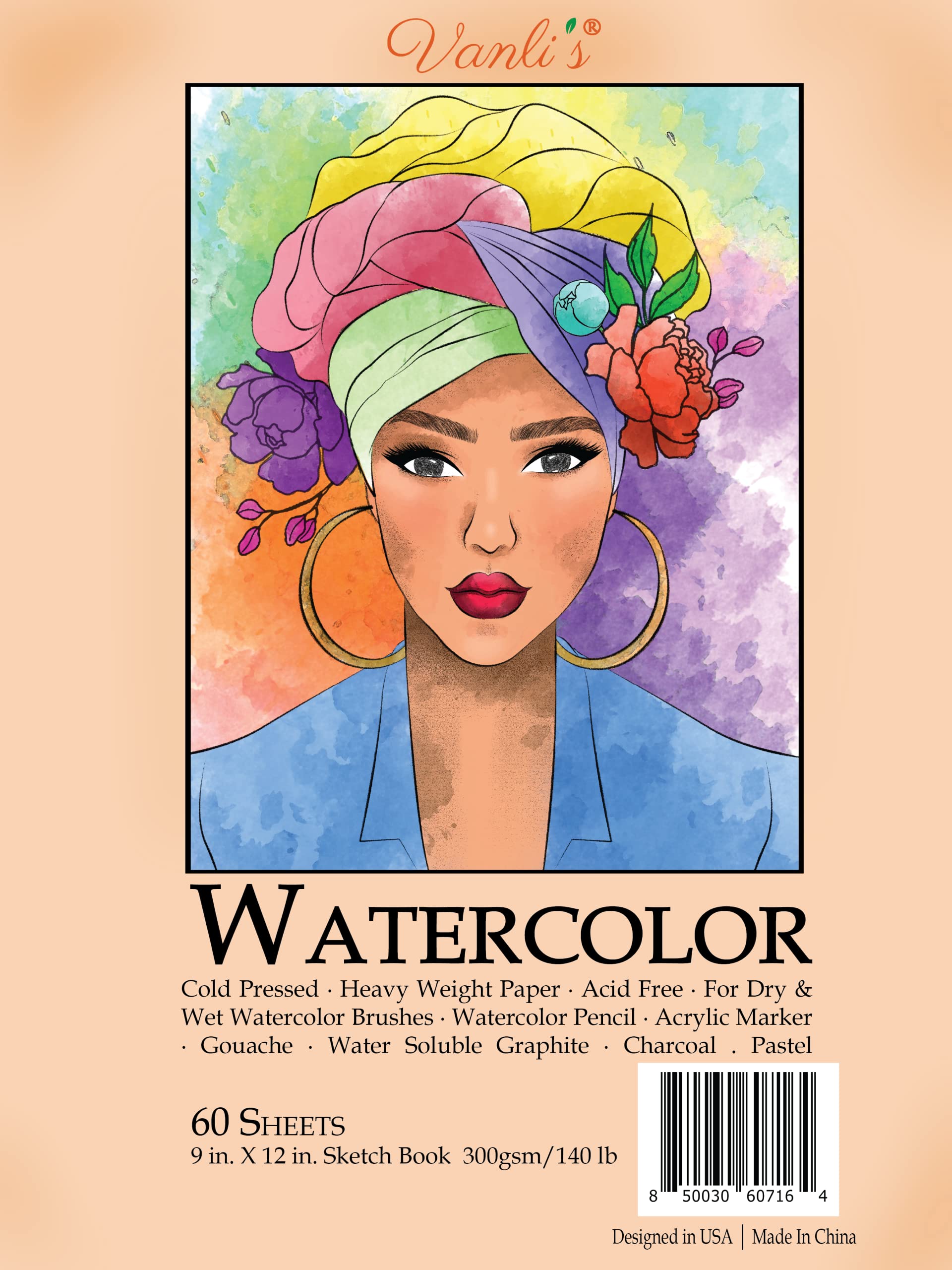 Vanli's Watercolor Paper Sketchbook 300gsm