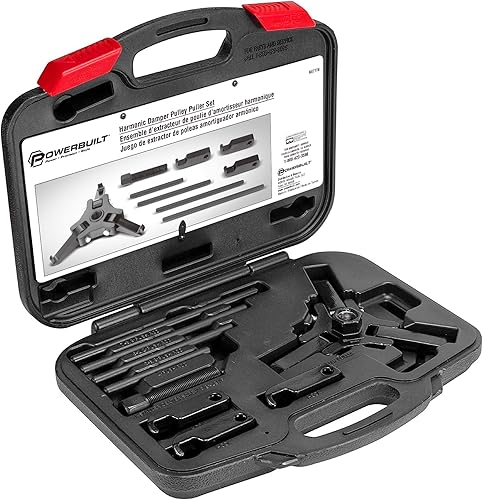 Miniatura 8 de Powerbuilt Juego de extractores de equilibrador armónico, quitar e instalar, equilibradores en vehículos automotores y camiones ligeros, adaptadores