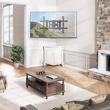 PERLESMITH Corner TV Wall Mount for 3770 inch TVs up to 99 lbs