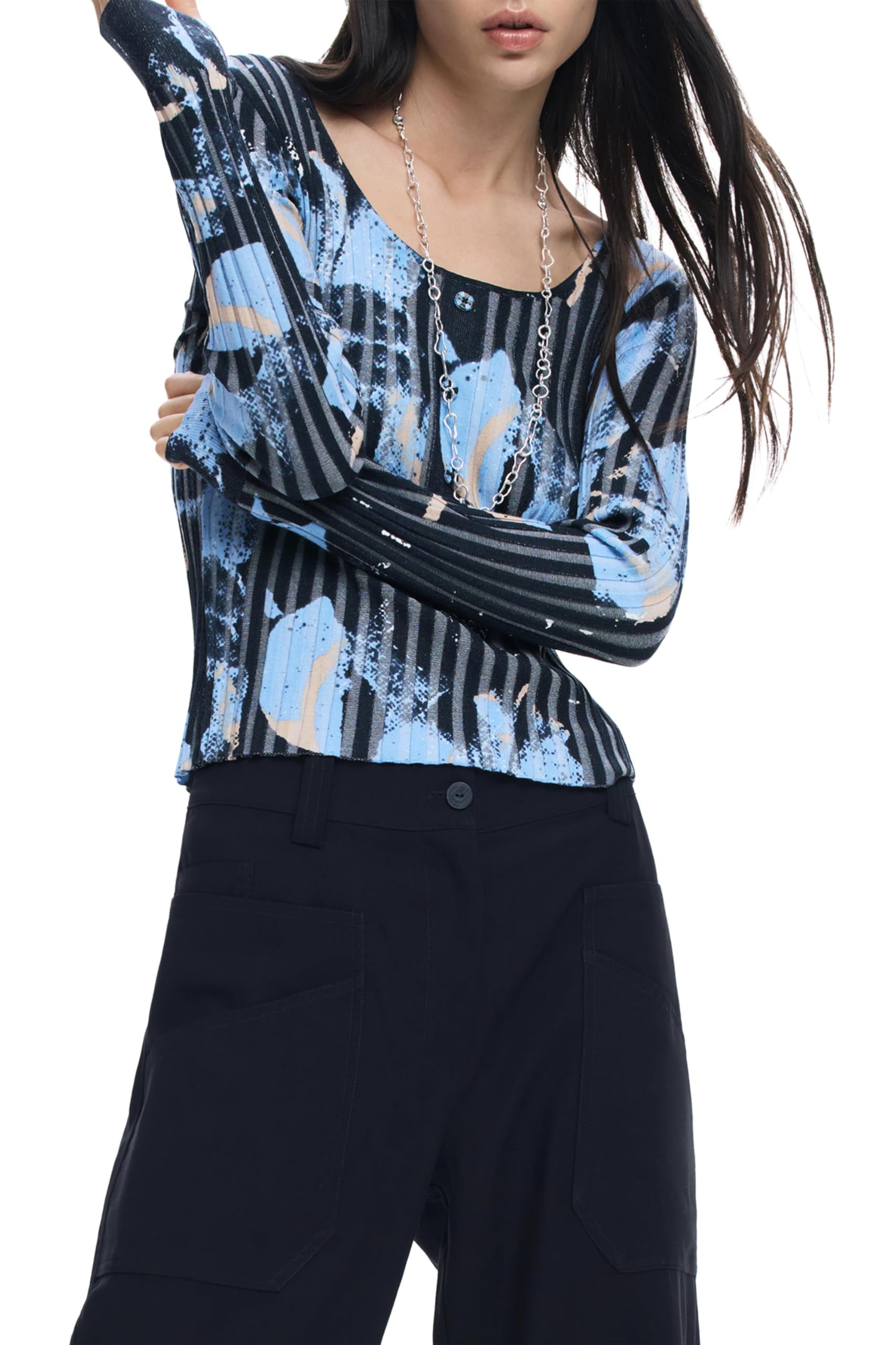 Desigual Sweter z kolekcji Women, niebieski, S