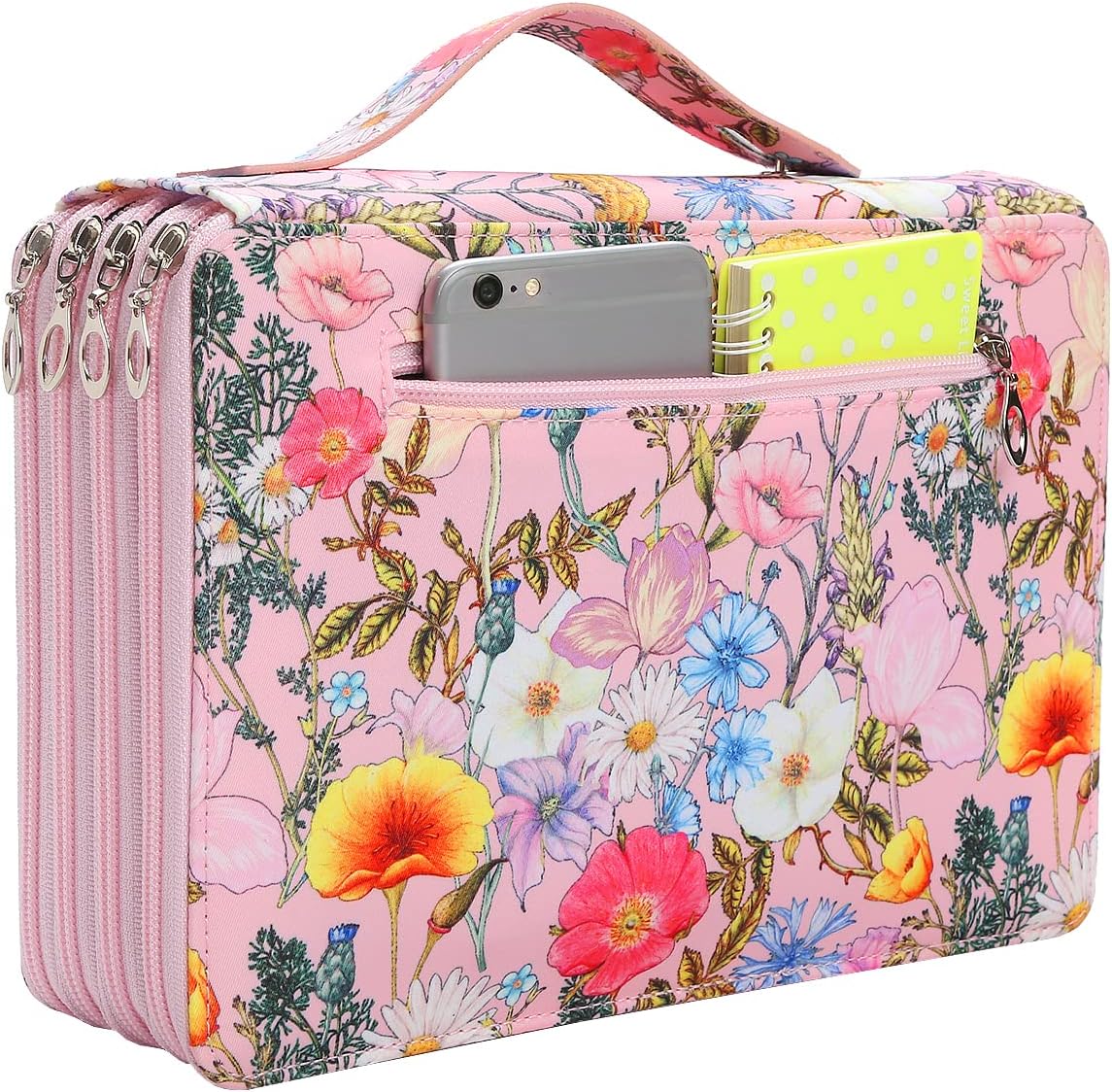 YZK 200 Slots Colored Pencil CaseTwill Oxford Pencil