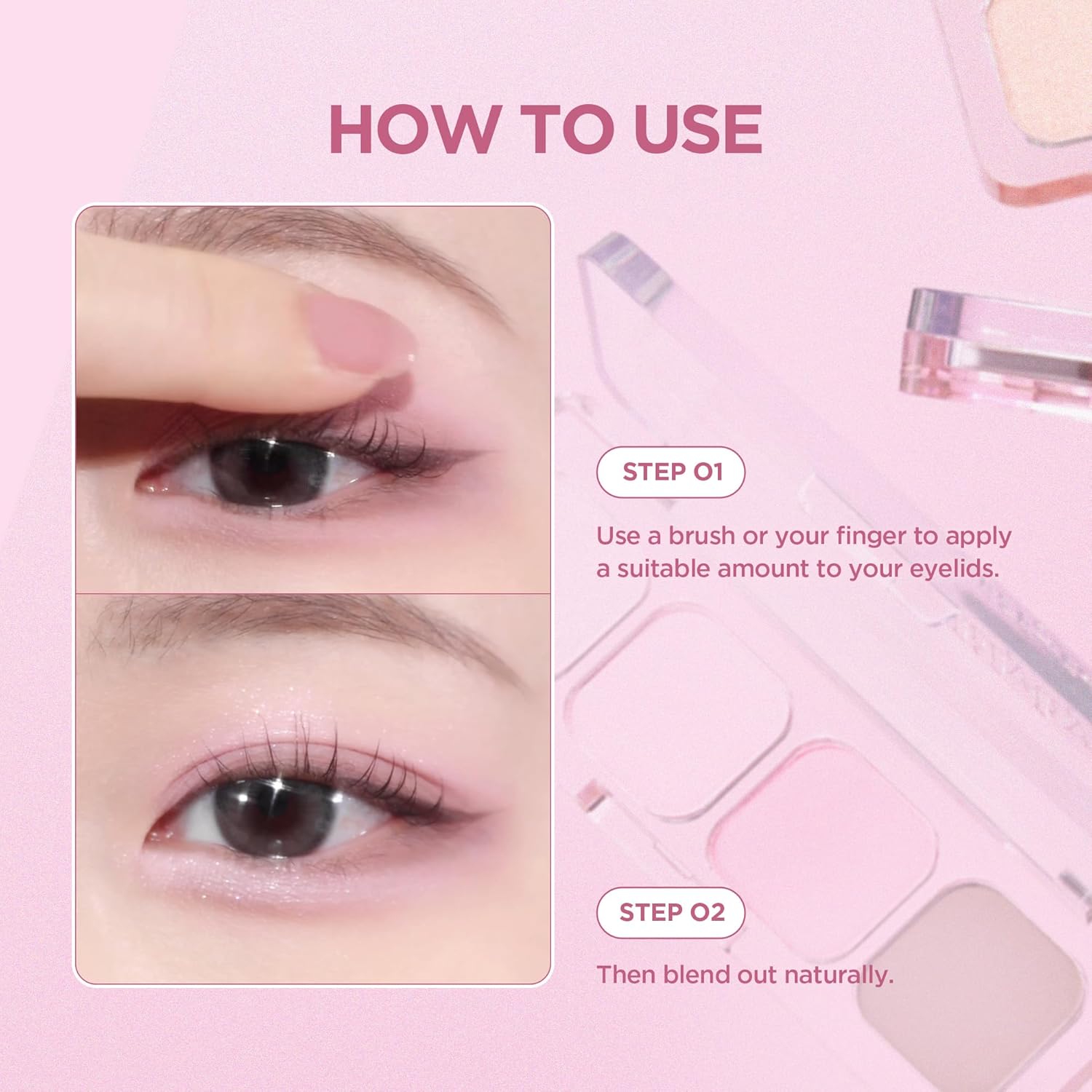 lilybyred Mood It Palette | 4-Shade Korean Eyeshadow Palette, Pre-Matched Personal Tone, Soft Blending, Buildable Coverage, Matte & Shimmer Finish, Daily Wear, Compact Size, 0.11 oz. (01 Fresh It) - Image 9