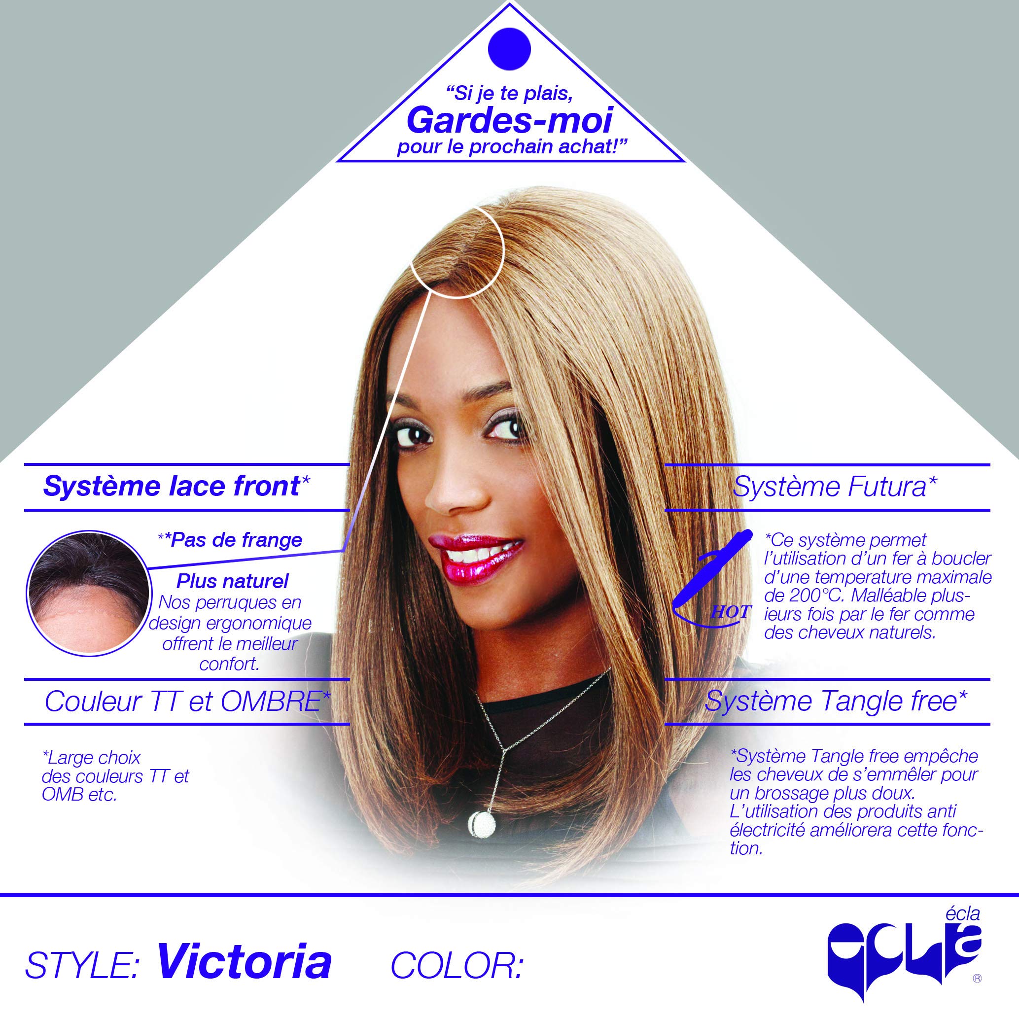 Perruque Shylohair 14 Pouces Blonde Marron - Avec Frange - Synthétique Résistante à La Chaleur