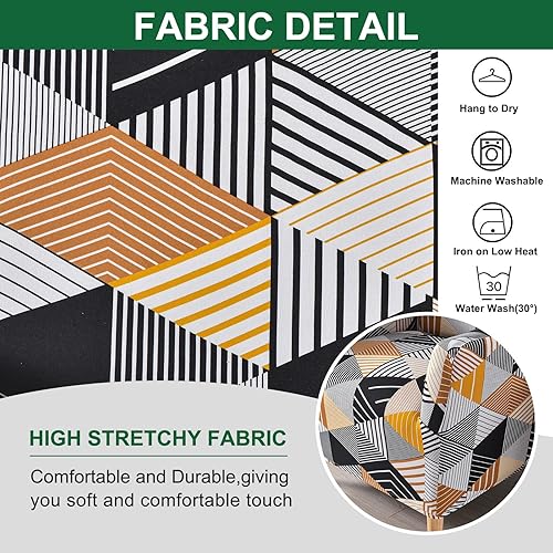 Miniatura 2 de Fundas para sillón de banquete con brazos, fundas elásticas para silla de sala de estar, antideslizante, suave, protector de muebles apto para