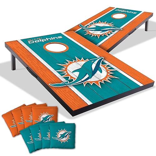 Dolphins Cornhole Set — officially licensed fan gear