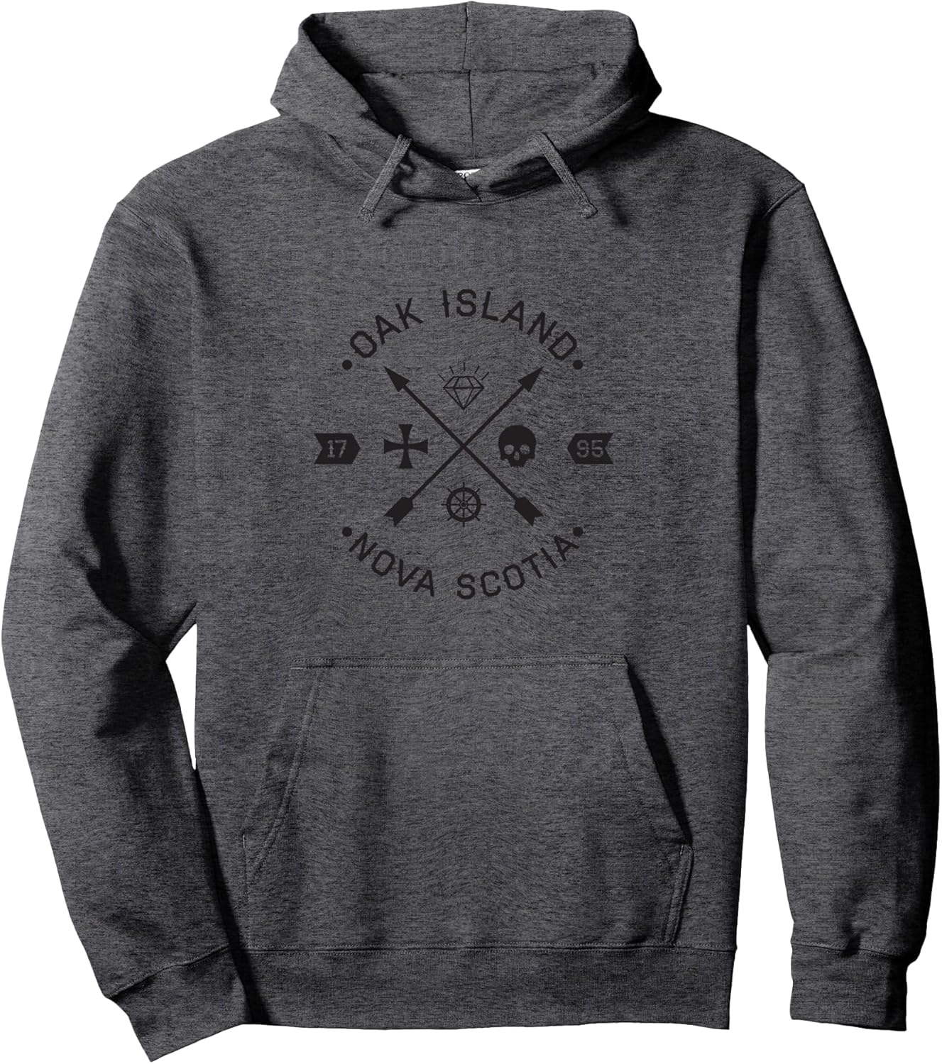 Oak Island Knights Templar Skull Arrows Hoodie Sweatshirt Pullover Hoodie