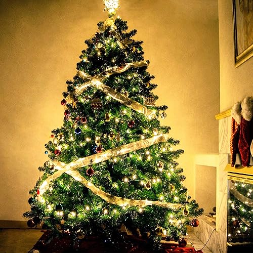 Miniatura 6 de RUICHEN Guirnalda de luces USB de 66 pies, 200 luces LED con interruptor de encendidoapagado, luces de luciérnaga de alambre de cobre impermeable