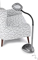 Vista 3 de LIGHT IT! By Fulcrum, 20072-401 MultiFlex LED Floor Magnifier Lamp, Silver, Single pack
