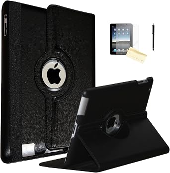 Case for iPad Air 1 2013 Released, Rotating Stand Smart Cover Magnetic Auto Wake Up/Sleep for iPad Air Air 1 A1474 A1475 A1476 Black