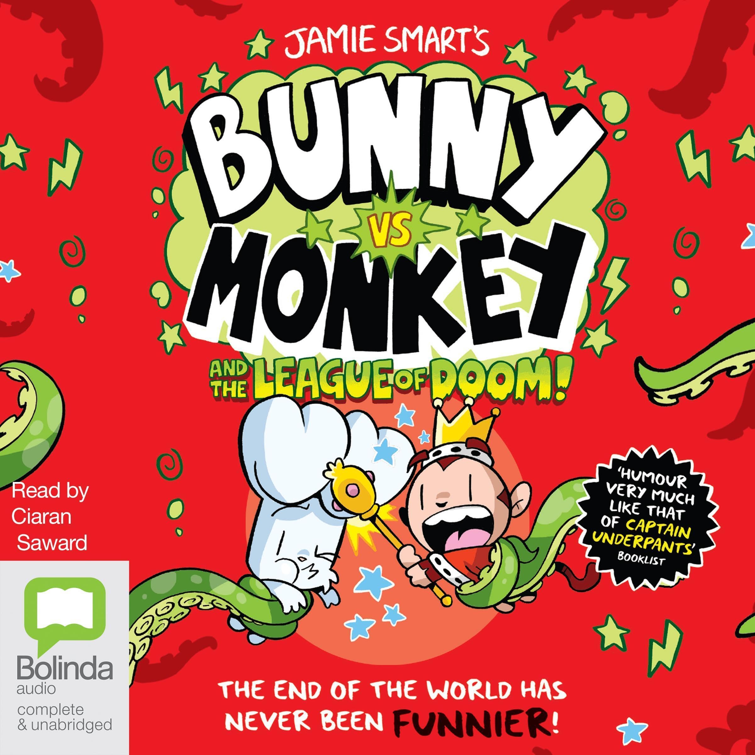 Cover art for Bunny vs Monkey and the League of Doom!