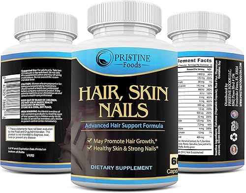 Miniatura 3 de Vitaminas para el cabello, la piel, las uñas, biotina para hacer que tu cabello crezca y brille la piel con más de 20 vitaminas, fórmula de