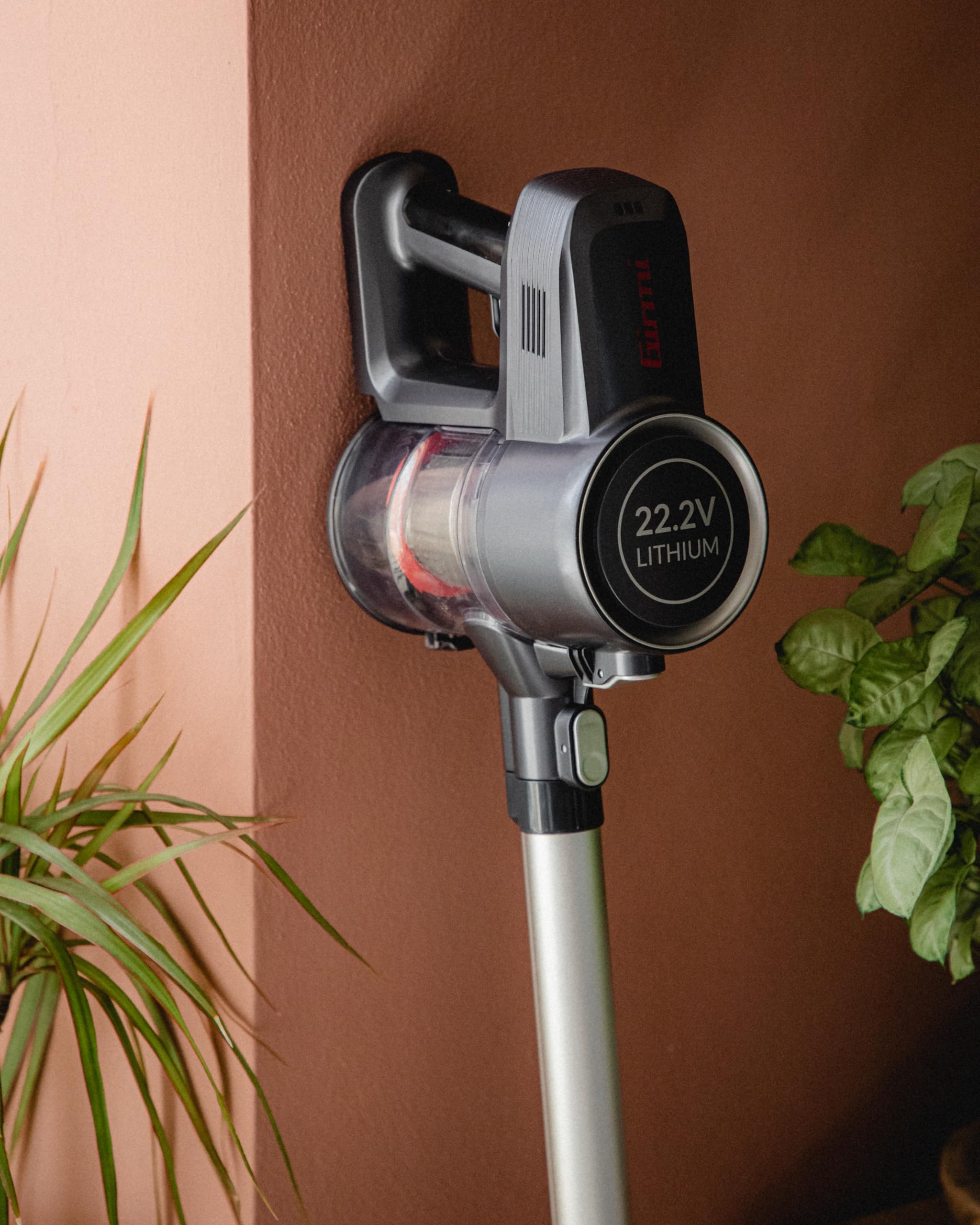 Girmi AP91 Aspiradora sin Cable 2 en 1, Autonomía 40 Minutos, 9,5kPa, 120W, Tecnología Ciclónica sin Bolsa, Depósito 700 ml, Incluye Accesorios