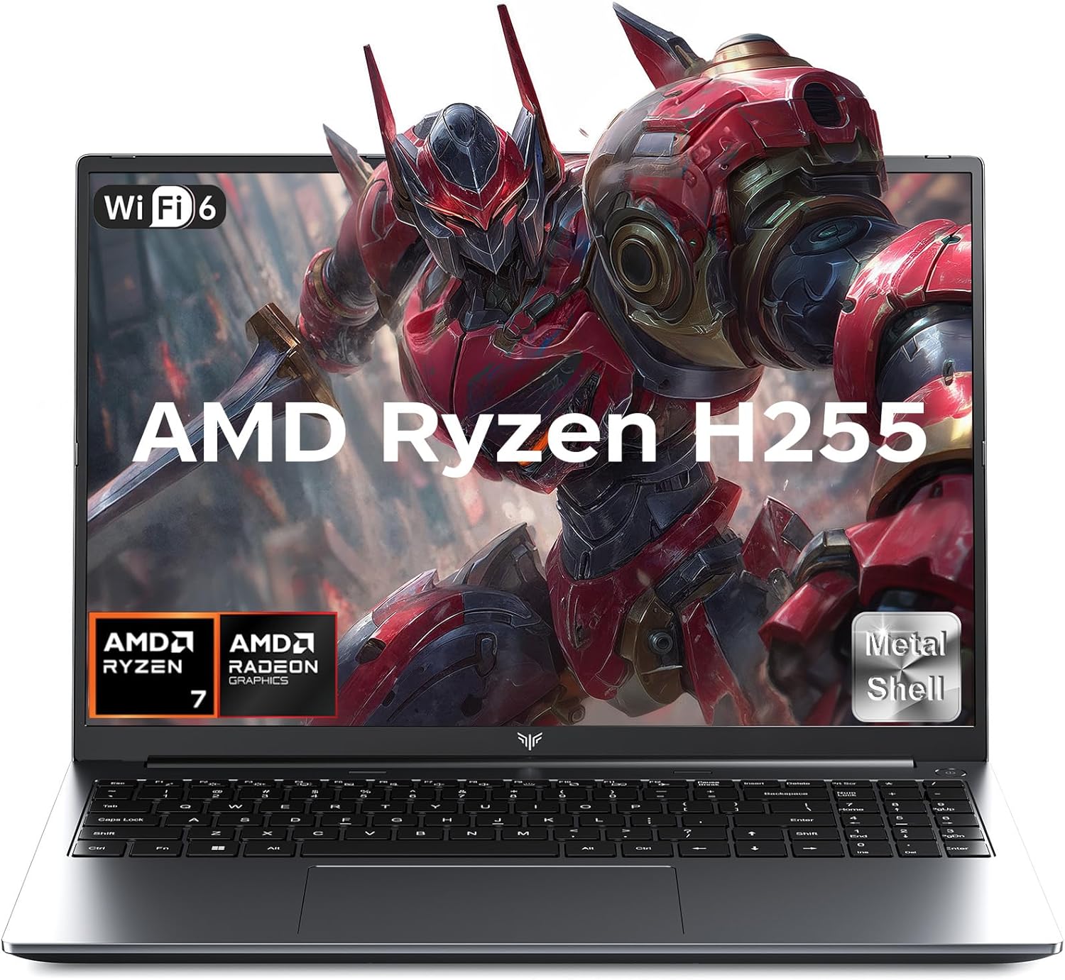 2026 Light Gaming Laptop,AMD Ryzen 7 H255(Beat R9 6900HX, up to 4.9GHz), 16 Inch FHD Display,16GB DDR5 RAM,512GB PCIe SSD, AMD Radeon 680M Graphics, Backlit Keyboard, Wi-Fi 6, Windows 11