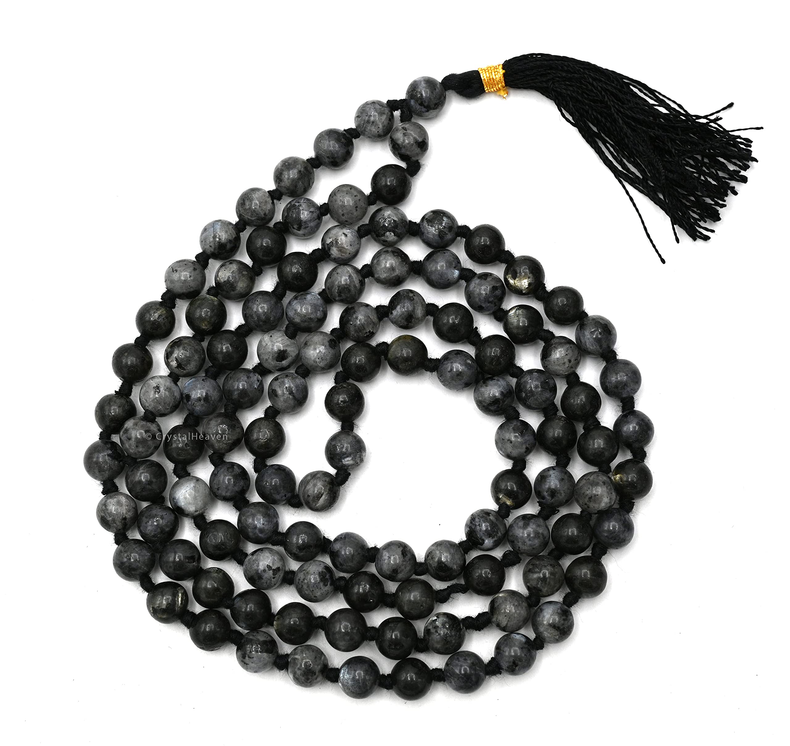Larvikite Crystal Japa Mala Ganthi - 108 Beads Buddhist Prayer Beads - AAA Grade Original Healing Gemstone Agate Mala for Yoga Meditation Spiritual Reiki Feng Shui (B09YH79L5Z) Amazon Price History, Amazon Price Tracker