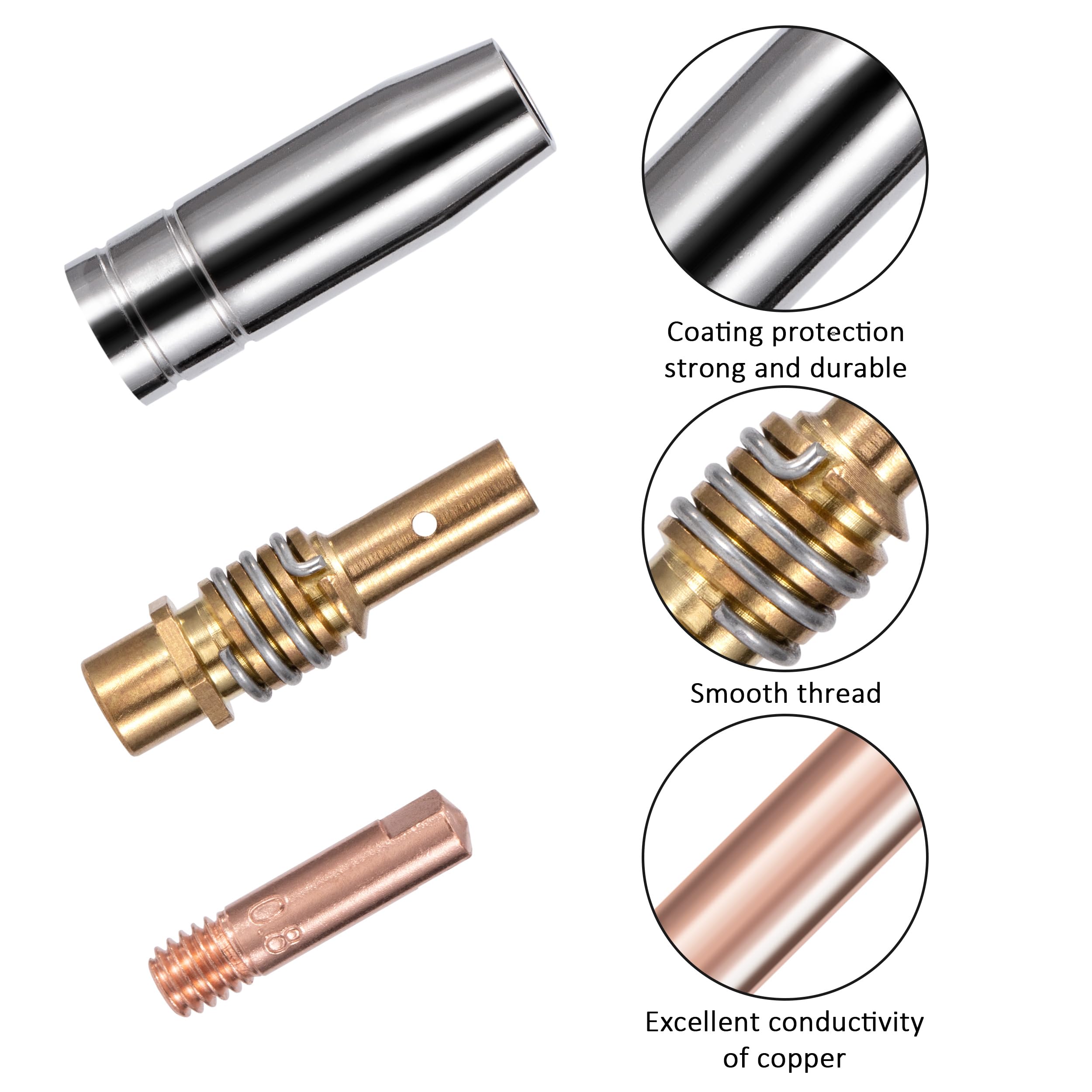 Lot De 22 Pièces D'accessoires De Soudage MIG/MAG Avec 12