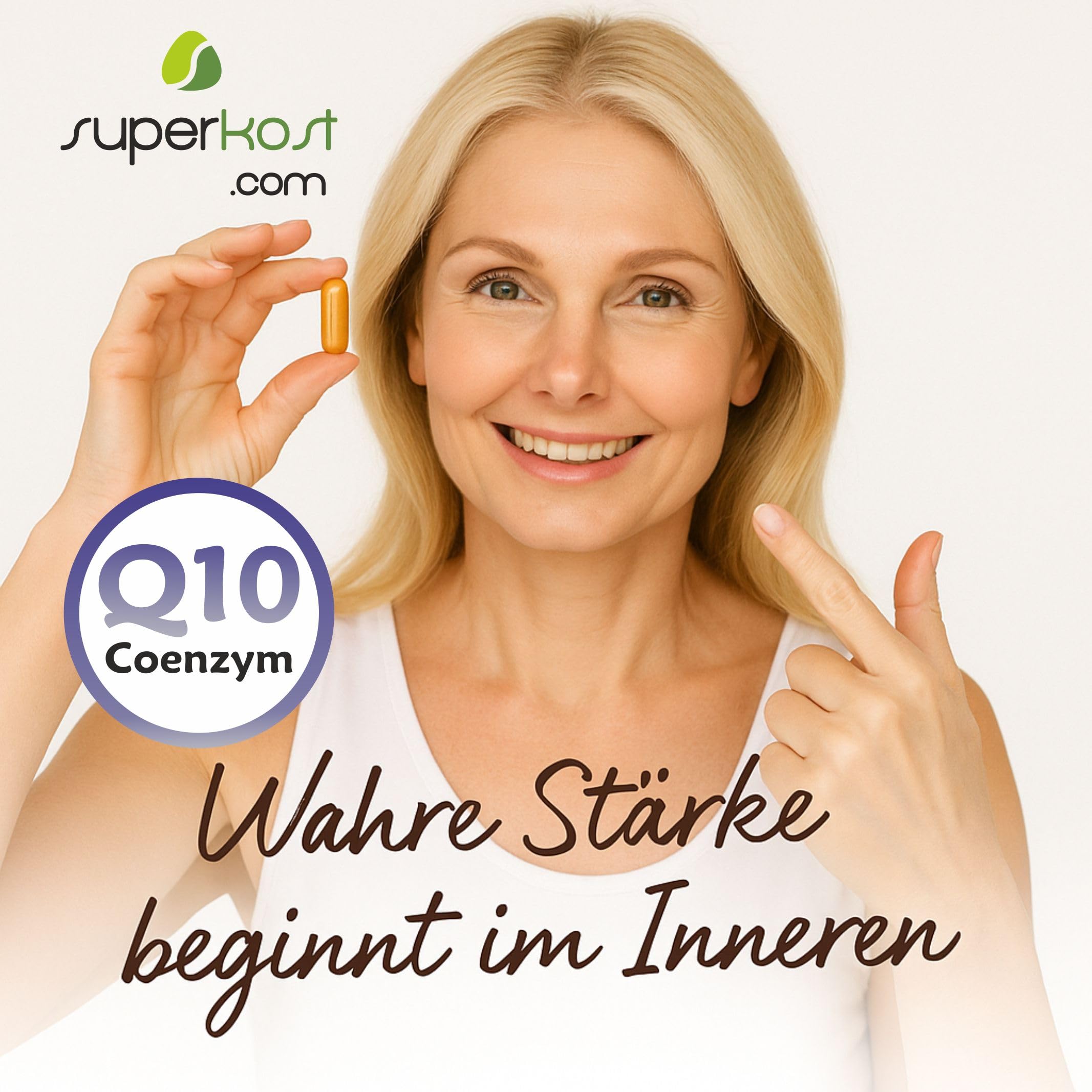 240 Kapseln SUPERKOST Coenzym Q10 - CoQ10, 100 mg Hochdosiert, kein 200 mg Tagesdosis, 8 Monate Packung, Hergestellt in Österreich