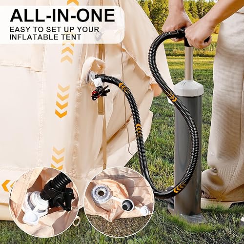 Miniatura 4 de Tiendas para acampar - Tienda inflable con PUM, Tienda impermeable de instalación instantánea, Tienda de campaña de tela Oxford con tragaluz, tienda