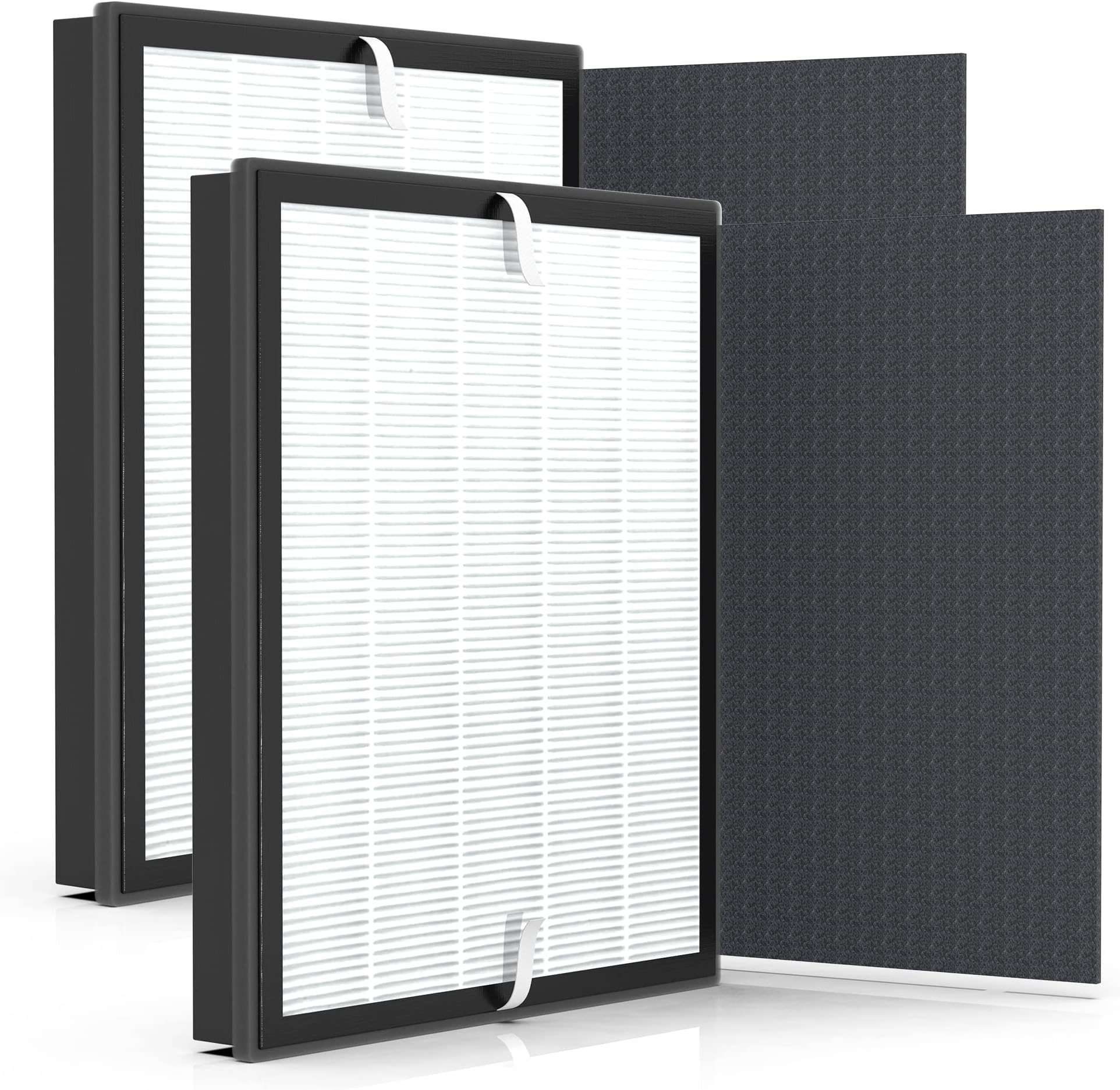 2-Pack Aerio-300 True HEPA Filter Compatible with Zigma Aerio-300 Air Purifier, 2 High-Efficiency HEPA Filter + 4 Carbon Pre-Filters