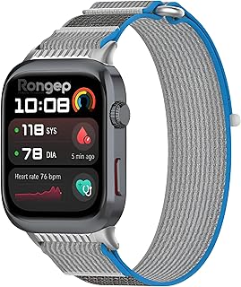 Rongep Huawei Watch D2 ile Uyumlu Hook Loop Kumaş Kordon Terletmeyen Nefes Alabilen Hafif Yapı Cildi Tahriş Etmeyen Cırt Cırt Tasarımlı Deformasyona Dayanıklı Rahat Kumaş Kayış