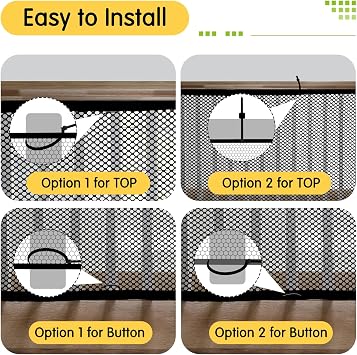 Banister Guard for Baby, 10 ft x 3.3 ft Safety Mesh Stair Railing Cover