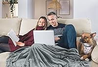 Vista 5 de Utopia Bedding - Manta de vellón de lujo, mullida, antiestática; manta de suave microfibra de 8.8 oz/yd² (300 g/m²) para cama; tamaño matrimonial