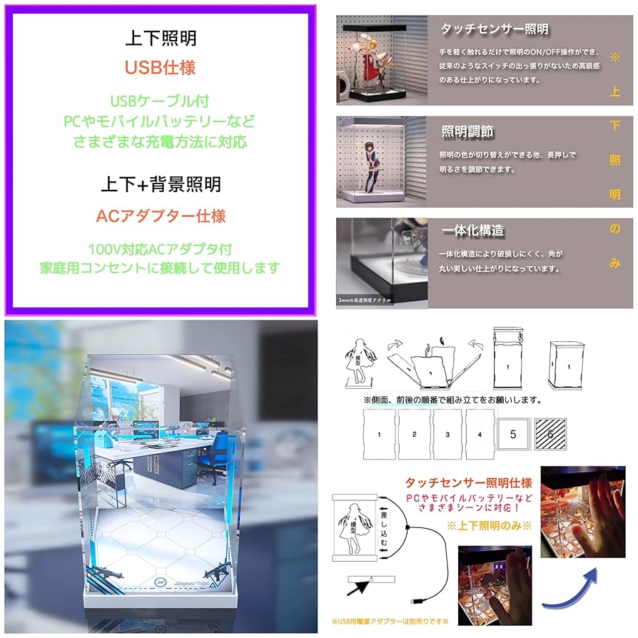 ユズカ！ アクリルケース 推しカラー アクスタケース《Kept》 [全5色] レイメイ藤井 KP21