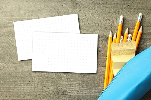 Miniatura 3 de Home Advantage Tarjetas de índice de cuadrilla de doble cara, gráfico de línea gris rayado (3-x-5)