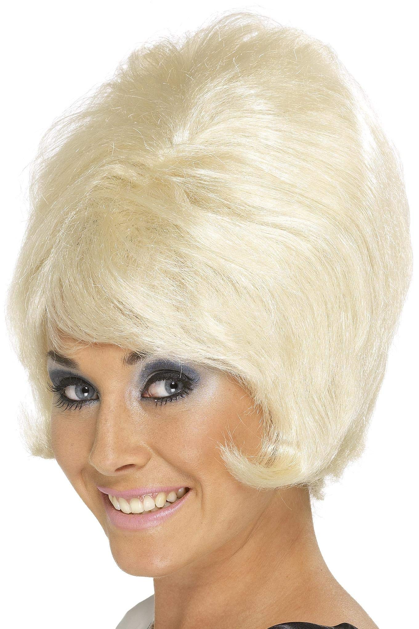 Smiffy's 60s Beehive Short Wig, Blonde, 42273