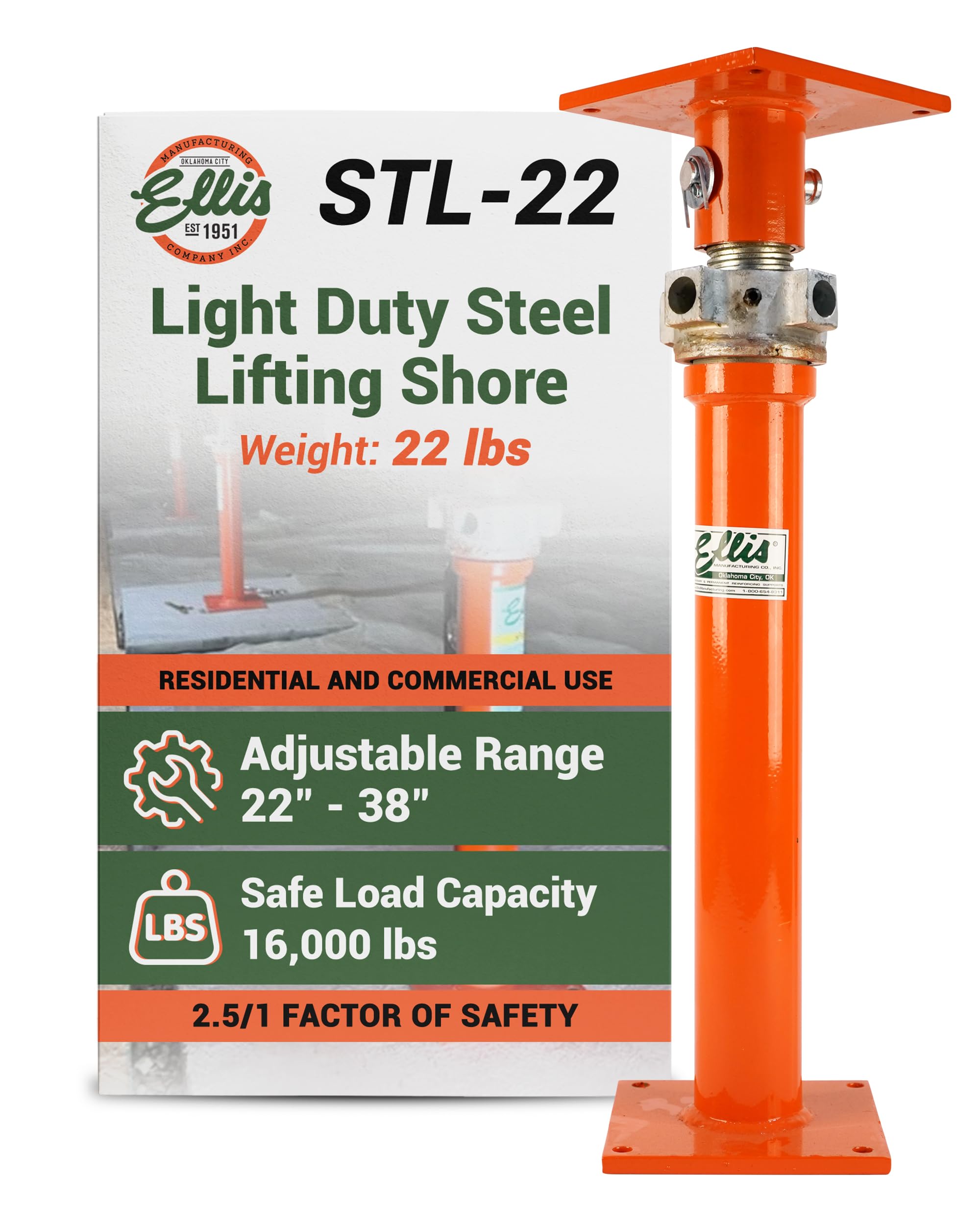 Amazon.com: Ellis Manufacturing Light-Duty Steel Construction Jack