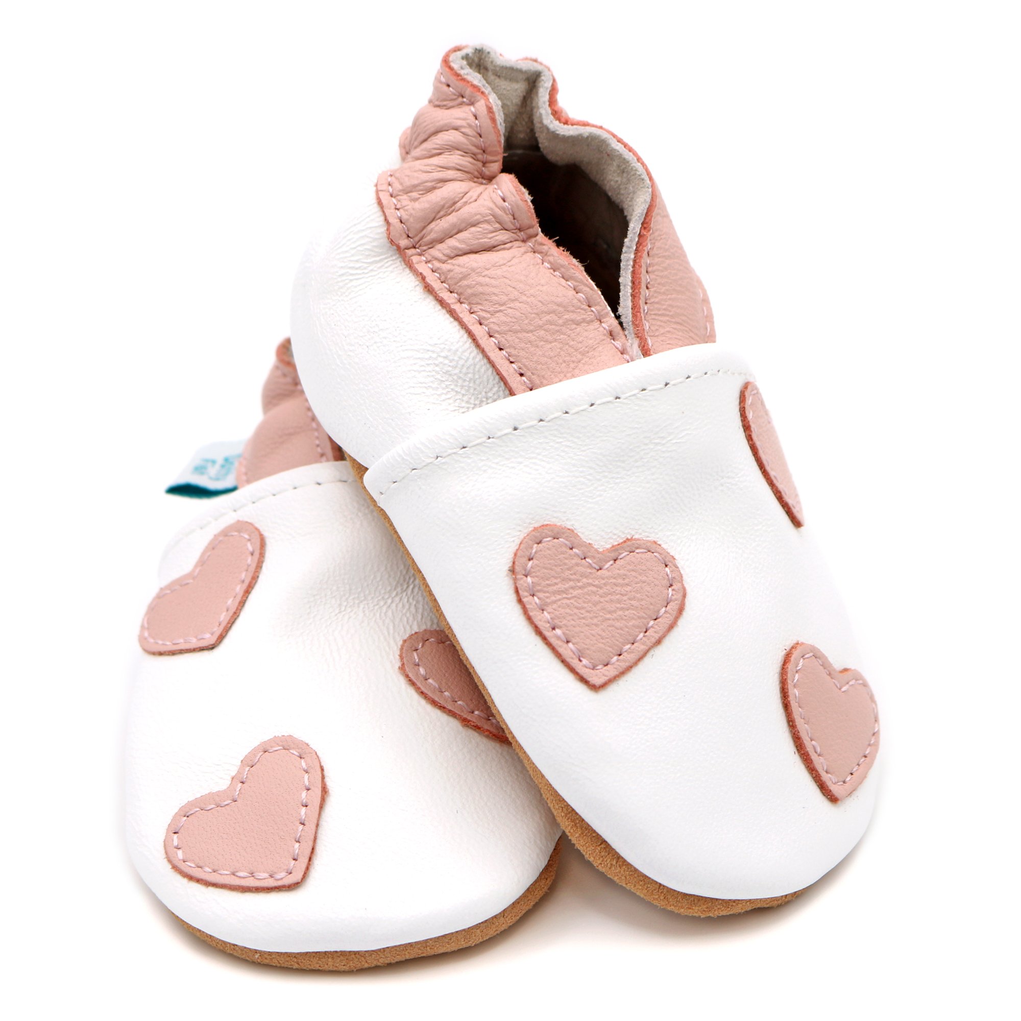 Dotty Fish Unisex Soft Leather Shoes, Unisex Baby First Walker Shoe - 5