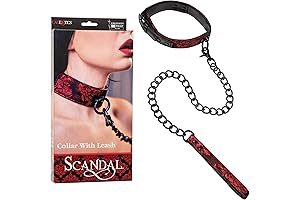 CalExotics Scandal Collar with Leash - Surrender to Seductive Bondage